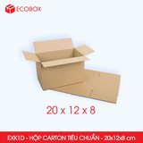  EXK1D - 20x12x8 cm - Combo 20 Hộp Giấy Carton 