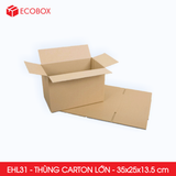  EHL31 - 35x25x13.5 cm - Combo 10 Thùng Carton Size Lớn 