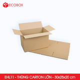  EHL11 - 30x25x20 cm - Combo 10 Thùng Carton Size Lớn 