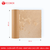  EHP5N - 0.4x50 m - Cuộn Giấy Tổ Ong Nâu Chống Sóc Đóng Hàng 