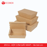  EFH1A - Combo 25 hộp giấy đựng đồ ăn - 18x12x5 cm 