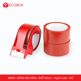  EBK5D - Băng keo màu - Đỏ - Khổ 4.8cm - 6 cuộn/ 1kg/ cây 