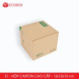  E1 - 12x12x10 cm - Combo 20 thùng hộp carton cao cấp 