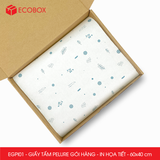  EGPI01 - Combo 50 tấm giấy Pelure gói hàng in họa tiết - 60x40 cm 