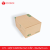  E71 - 25x15x15 cm - Combo 20 thùng hộp carton cao cấp 
