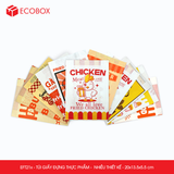  EFT21x - 20x13.5x5.5 cm - Túi đựng giấy đựng thức ăn mang đi - Nhiều thiết kế 