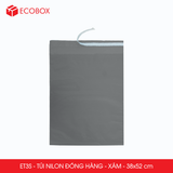  ET3S - 38x52 cm [100 túi/pack] - Túi nilon tiết kiệm gói hàng - Xám 