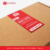  EDV1D - Tem dán quay video - Đỏ in trắng - 10x5 cm 