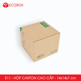  E11 - 14x14x7 cm - Thùng hộp carton cao cấp 