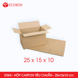  EXK4 -  25x15x10 cm - Combo 20 Hộp Giấy Carton 