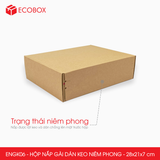  ENGK06 - 28x21x7cm - HỘP NẮP GÀI HÔNG KEO NIÊM PHONG 