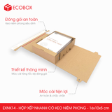  EXNK14 - Hộp xếp nhanh dán keo niêm phong - 16x10x5 cm 