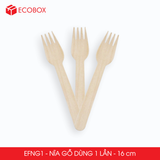  EFNG1 - Combo 100 nĩa gỗ dùng 1 lần - 16 cm 