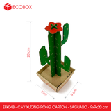  EFK04B - Cây xương rồng carton - Saguaro - 9x9x20 cm 