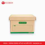  ES03A - 34x24x24 cm - Combo 5 thùng đựng hồ sơ A4 nắp rời 