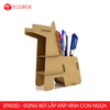  EFK03D - Đựng bút lắp ráp hình con ngựa bằng giấy carton 