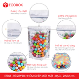  ETZ6B - 22x32cm - Combo 25 túi Zipper nhôm ghép - Bạc 