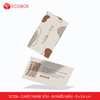  ECT06 - Card Thank you - Thiệp cảm ơn - C300 - In nhiều màu - 9x5.4 cm [50 cái/pack] 