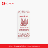  EFT1C - Combo 100 túi bánh mì trắng có in - 24x10x4 cm 