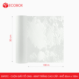  EHP3TC - 30cm x 100m - Cuộn giấy tổ ong - Kraft trắng Cao Cấp 