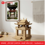  EFK09E - Mô hình lắp ráp bằng carton - Khuê Văn Các - 16x20x24 cm 