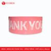  EBK3H - 4.8cm x 80yard - BĂNG KEO THANK YOU MÀU HỒNG PASTEL 