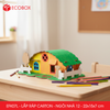  EFK07L - Nhà giấy lắp ráp bằng carton - Mẫu 12 - 22x15x7 cm 