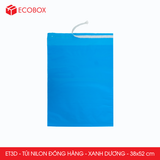  ET3D - Combo 100 túi nilon niêm phong giao hàng - Xanh da trời - 52x38 cm 
