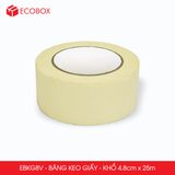  EBKG8V - Băng keo giấy khổ 4.8cm x 25m 
