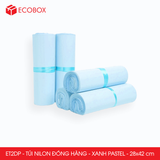  ET2DP - Combo 100 túi nilon đóng hàng - Xanh Pastel - 28x42cm 