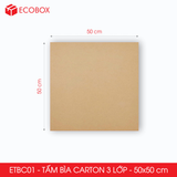  ETBC01 - Tấm Bìa Carton - 50x50 cm 