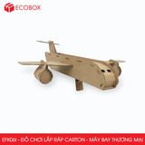  EFK06I - Máy bay thương mại lắp ráp bằng carton - 31x24x10 cm 