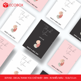  EDTV02 - Combo 50 decal Thank You chữ nhật - Đen - In nhiều màu - 10.5x7.5 cm 