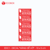  EDC1 - 10x5 cm - Decal "HÀNG DỄ VỠ' 