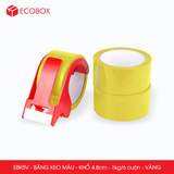  EBK5V - Băng keo màu - Vàng - Khổ 4.8cm - 6 cuộn/ 1kg/ cây 