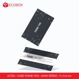  ECT03 - Combo 50 card Thank you - Thiệp cảm ơn - C300 - Xanh trắng - 9x5.4 cm 