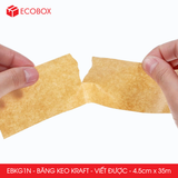  EBKG1N - Băng keo giấy Kraft - Mặt nhám viết được - 4.5cm x 35m 