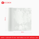  EHP2TC - 30cm x 50m - Cuộn giấy tổ ong - Kraft trắng Cao Cấp 