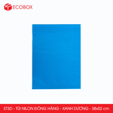  ET3D - Combo 100 túi nilon niêm phong giao hàng - Xanh da trời - 52x38 cm 