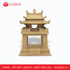  EFK09E - Mô hình lắp ráp bằng carton - Khuê Văn Các - 16x20x24 cm 