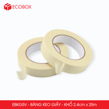  EBKG5V - Băng keo giấy khổ 2.4cm x 25m 