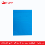  ET0D - Combo 100 túi nilon niêm phong giao hàng - Xanh da trời  - 30x17 cm 