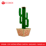  EFK04B - Cây xương rồng carton - Saguaro - 9x9x20 cm 
