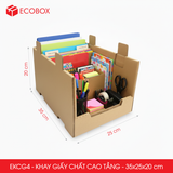  EKCG4 - Khay giấy chất cao tầng - Nâu - 35x25x20 cm 