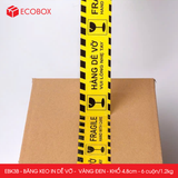  EBK3B - 4.7cm - Block 6 cuộn/1.2kg - Băng keo HÀNG DỄ VỠ màu vàng 