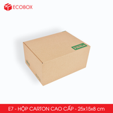 E7 - 25x15x8 cm - Thùng hộp carton cao cấp 