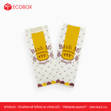  EFT2T6VD - Combo 100 túi bánh mì trắng in vàng đỏ - "Premium quality" - 24x9,5x4,5 cm 