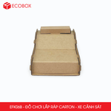  EFK06B - Xe cảnh sát lắp ráp bằng carton- 18x7x8 cm 
