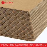  ETBC04 - Tấm Bìa Carton - 100x100 cm 