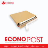  EPBN1 - 16x11 cm - Combo 20 phong bì giấy cứng màu nâu 